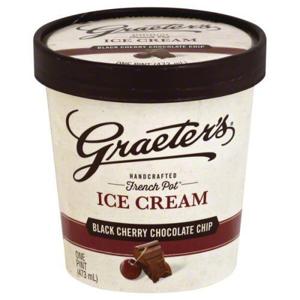 Graeter's Ice Cream, Black Cherry Chocolate Chip, French Pot