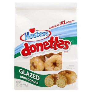 Hostess Donettes Donuts, Glazed, Mini