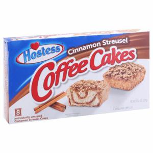 Hostess Coffee Cakes Cakes, Cinnamon Streusel, 8 Pack