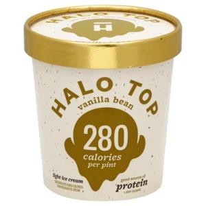 Halo Top Ice Cream, Vanilla Bean Flavored