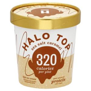 Halo Top Ice Cream, Light, Sea Salt Caramel