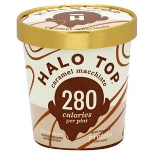 Halo Top Ice Cream, Light, Caramel Macchiato