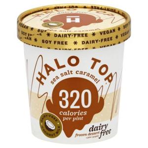 Halo Top Ice Cream, Dairy Free, Sea Salt Caramel