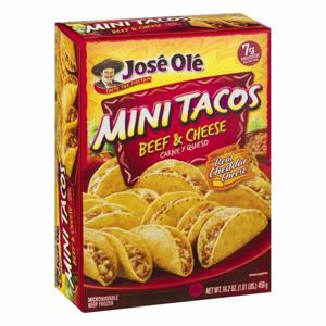 Jose Ole Mini Tacos, Beef & Cheese