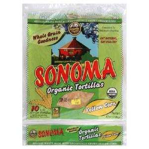 La Tortilla Factory Sonoma Organic Tortillas, Yellow Corn