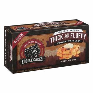 Kodiak Cakes Waffles, Power, Chocolate Chip, Thick and Fluffy