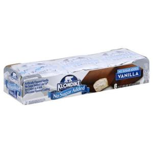 Klondike No Sugar Added Ice Cream Bars, Vanilla