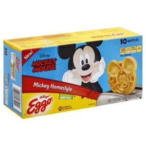 Kellogg's Frozen Breakfast Frozen Waffles, Homestyle, Easy Breakfast