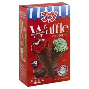 JOY Waffle Cones, Chocolate