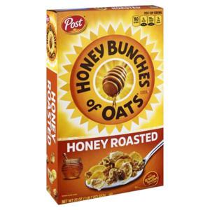 Honey Bunches Of Oats Cereal, Honey Roasted