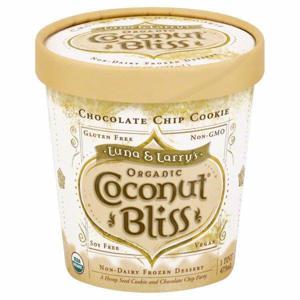 Luna & Larry's Coconut Bliss Frozen Dessert, Non-Dairy, Organic, Chocolate Chip Cookie