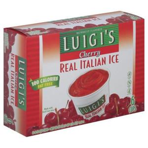 LUIGI'S Italian Ice, Real, Cherry