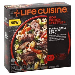 Life Cuisine BBQ Beef Bowl, Korean Style, High Protein Lifestyle