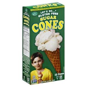 Let's Do Gluten Free Cones, Sugar