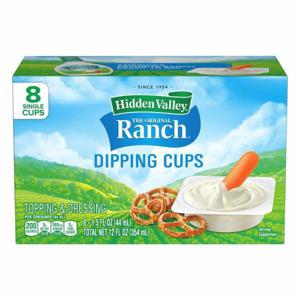 Hidden Valley The Original Ranch Topping & Dressing, Dipping Cups, 8 Pack