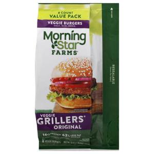 MorningStar Farms Veggie Burgers, Original, Veggie Grillers, Value Pack