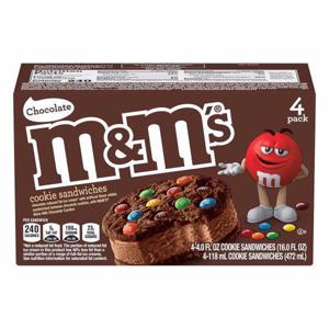 M&M's Cookie Sandwiches, Chocolate, 4 Pack