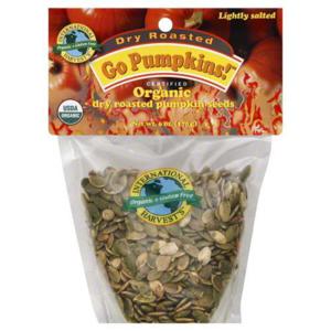 International Harvest's Pumpkin Seeds, Organic, Dry Roasted, Go Pumpkins!