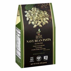 Incredi Bean Navy Bean Pasta, Gluten Free, Spinach Shells