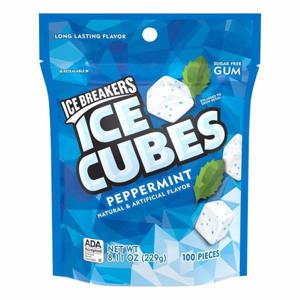 Ice Breakers Ice Cubes Gum, Sugar Free, Peppermint