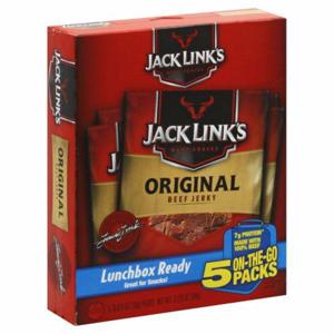 Jack Link's Beef Jerky, Original, 5 on-the-Go Packs