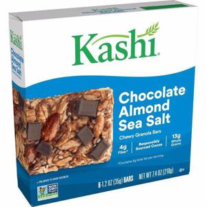 Kashi Bars Kashi Chewy Granola Bars, Chocolate Almond Sea Salt, Vegan, 6ct 7.4oz