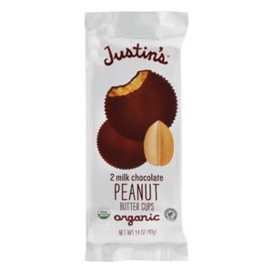 JUSTIN'S Peanut Butter Cups, Organic, Milk Chocolate