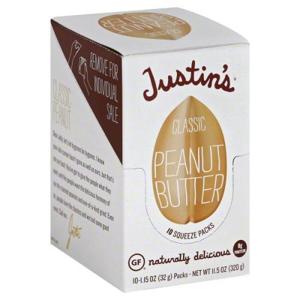 Justin's Peanut Butter, Classic, Squeeze Packs