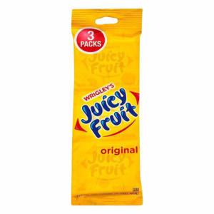 Juicy Fruit Gum, Original, 3 Pack