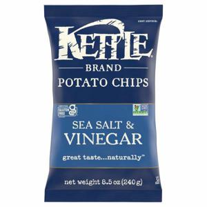 Kettle Brand Potato Chips, Sea Salt & Vinegar