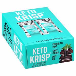 Keto Krisp Protein Bars, Chocolate Mint