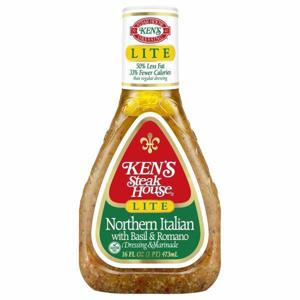 Ken's Steak House Dressing & Marinade, Northern Italian with Basil & Romano, Lite