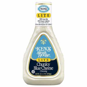 Ken's Steak House Dressing, Lite, Chunky Blue Cheese