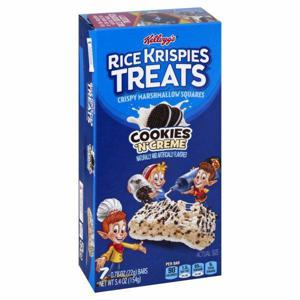 Kellogg's Rice Krispies Treats, Cookies N Creme, Squares