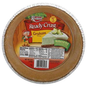 Keebler Ready Crust Pie Crust, Reduced Fat, Graham, 9 Inch