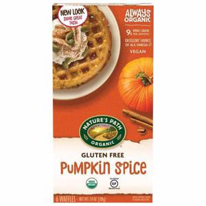 Nature's Path Organic Waffles, Gluten Free, Pumpkin Spice