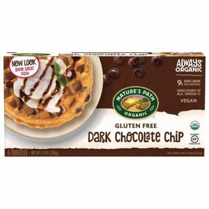 Nature's Path Organic Waffles, Gluten Free, Dark Chocolate Chip