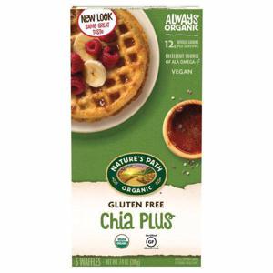 Nature's Path Organic Waffles, Gluten Free, Chia Plus