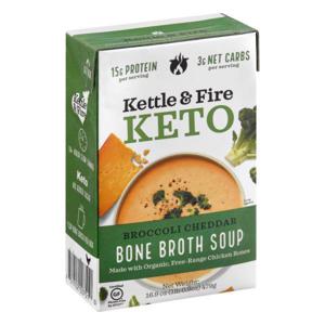 Kettle & Fire Keto Bone Broth Soup, Broccoli Cheddar