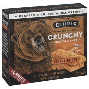 Kodiak Cakes Granola Bars, Peanut Butter, Crunchy