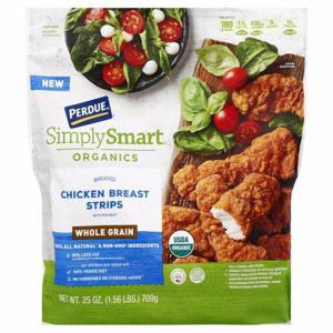 Perdue Simply Smart Organics Chicken Strips, Breast, Breaded, Whole Grain