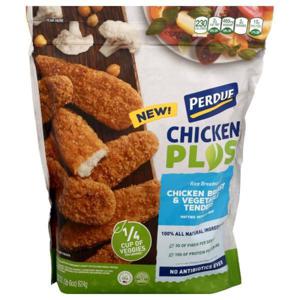 Perdue Chicken Plus Chicken Breast & Vegetable Tenders, Patties with Rib Meat