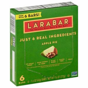 Larabar Fruit & Nut Bar, Apple Pie, 6 Pack