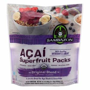 Sambazon Superfruit Packs, Acai, Original Blend