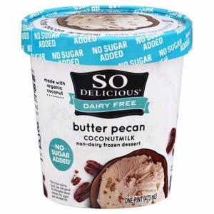 So Delicious Frozen Dessert, Non-Dairy, Coconutmilk,  Butter Pecan