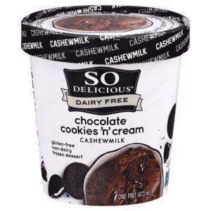 So Delicious Frozen Dessert, Non-Dairy, Cashewmilk, Chocolate Cookies 'n' Cream