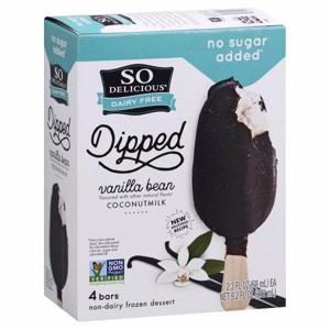 So Delicious Dipped Frozen Dessert, Non-Dairy, Vanilla Bean