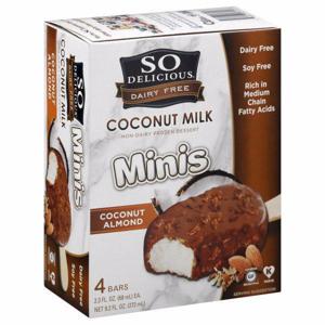 SO DELICIOUS Bars, Coconut Milk, Dairy Free, Coconut Almond, Minis