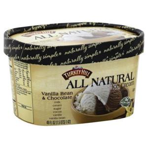 Turkey Hill Ice Cream, All Natural, Vanilla Bean & Chocolate