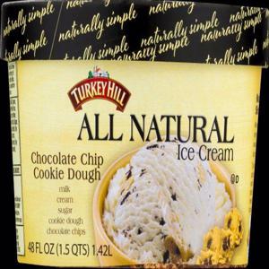 TURKEY HILL Ice Cream, All Natural, Chocolate Chip Cookie Dough